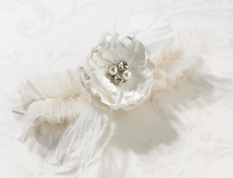 Chic & Shabby Garter-Cream